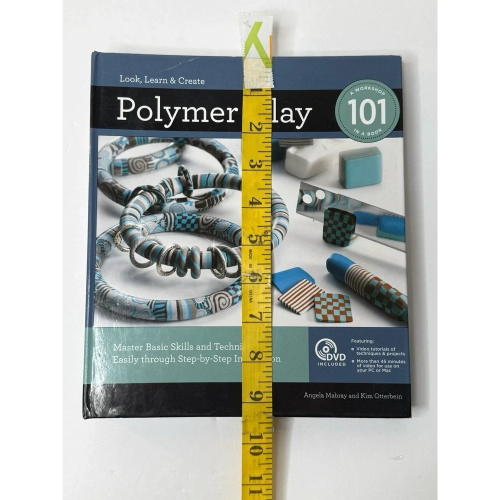 Polymer Clay 101 Book with DVD - Beginner‎ Craft Techniques Jewelry Canes Crafts
